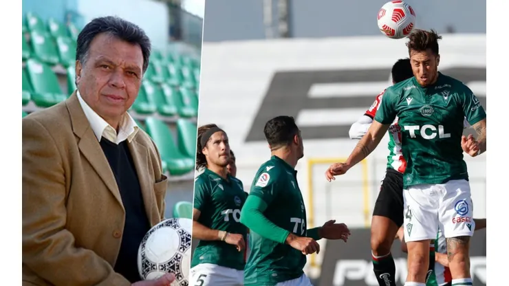 Elías Figueroa motiva a los jugadores de Santiago Wanderers.