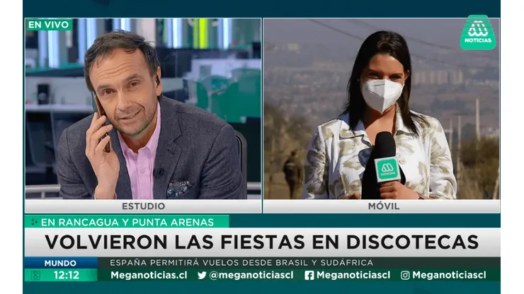 El momento en que Rodrigo Sepúlveda llamó a su señora en Meganoticias.