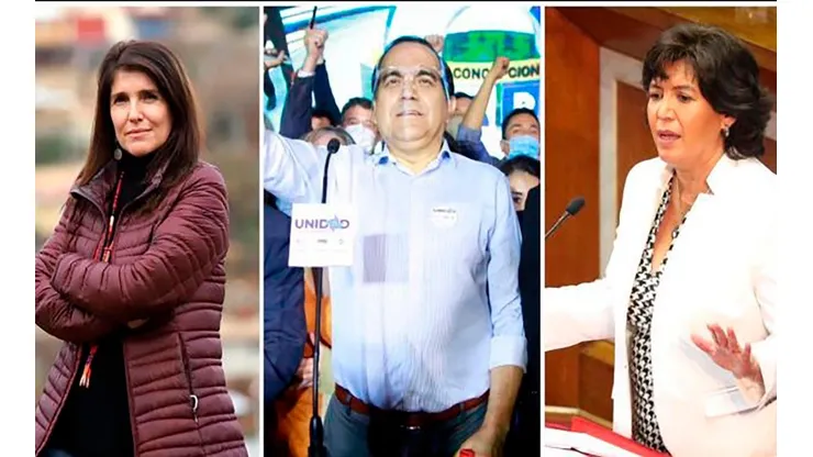 Estos serán los tres candidatos del pacto. Foto: Agencia Uno.