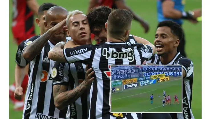 Edu Vargas marcó de penal para el Atlético Mineiro