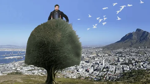 En una imagen que se popularizó, Kramer incluso se subió al árbol de Boric.