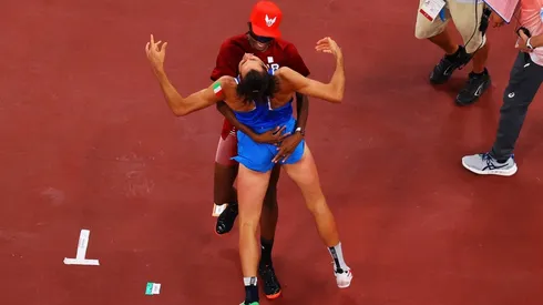 Tamberi y Barshim compartieron el oro del salto alto en Tokio