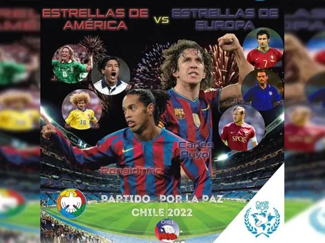 Partido por la Paz: Ronaldinho y otras leyendas jugarán en Chile