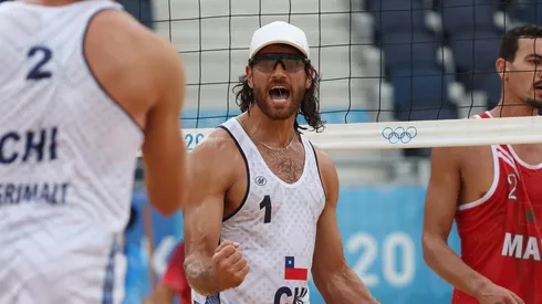 Marco Grimalt celebra en Tokio