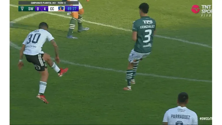 Jara anotó el 0-4 de Colo Colo ante Wanderers