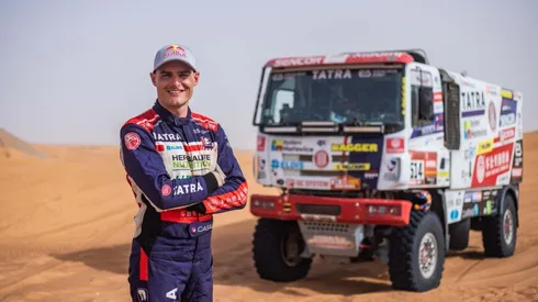 Ignacio Casale y su nuevo camión de cara a Dakar 2022.