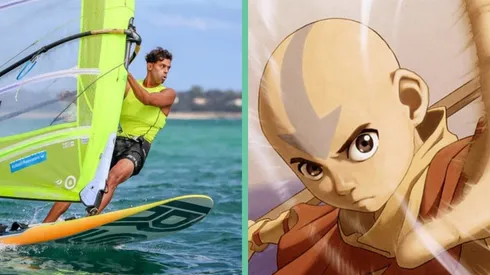 El holandés Kiran Badloe y Aang, de Avatar: The Last Airbender.