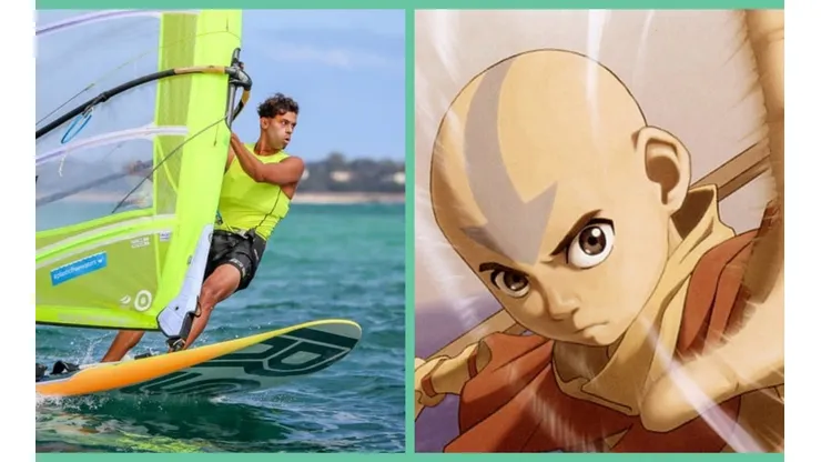 El holandés Kiran Badloe y Aang, de Avatar: The Last Airbender.