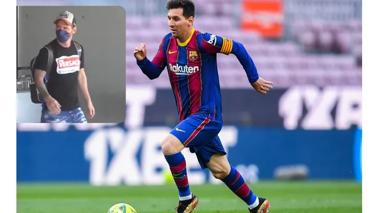 Lionel Messi estará unas horas en Barcelona antes de viajar nuevamente.