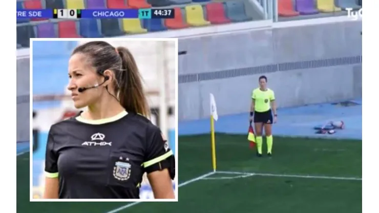 Mariana Duré fue jueza asistente en duelo entre Mitre y Nueva Chicago