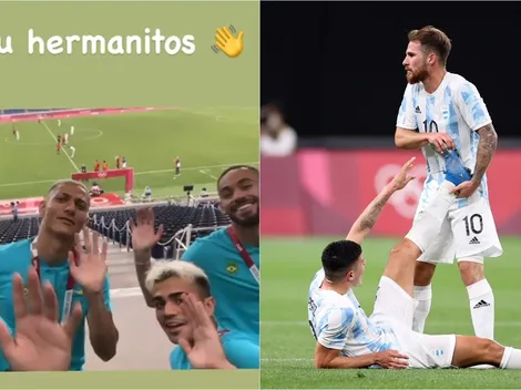 Richarlison se burla de Argentina por su eliminación de Tokio 2020