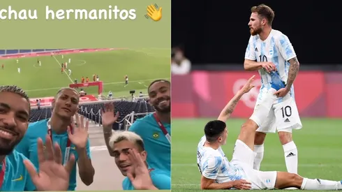 El Instagram de Douglas Luiz fue el espacio utilizado por Richarlison para un nuevo troleo a Argentina