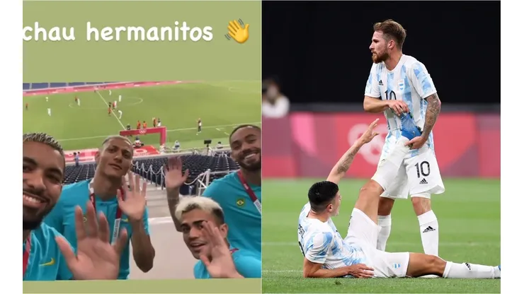 El Instagram de Douglas Luiz fue el espacio utilizado por Richarlison para un nuevo troleo a Argentina