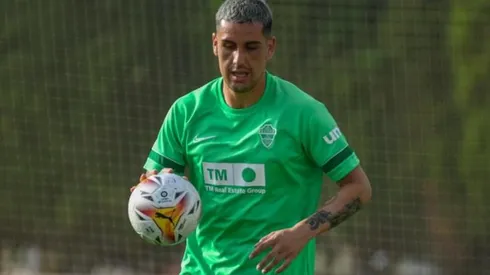 Enzo Roco regresó a vestir los colores del Elche