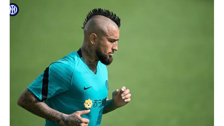 Vidal volvió a los trabajos en Inter