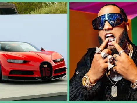 El Alfa revela quien supuestamente le quemó su lujoso Bugatti de 3 millones de dólares