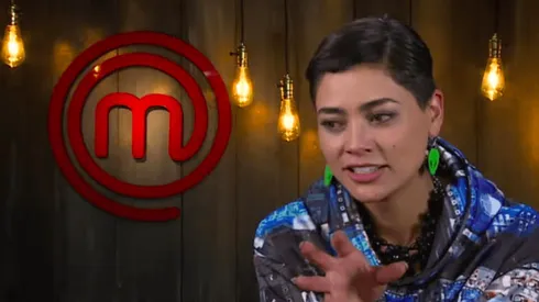 Camila Recabarren en el primer episodio de Masterchef Celebrity.