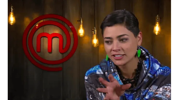 Camila Recabarren en el primer episodio de Masterchef Celebrity.