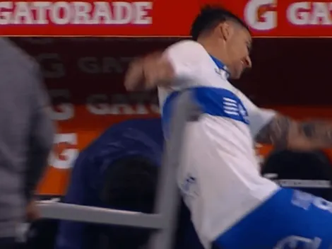 ¡Furioso! La calentura de Zampedri tras gol anulado a la UC