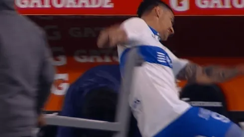 Zampedri no quedó feliz tras el gol anulado por el VAR