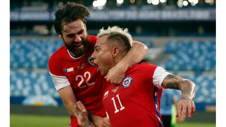 Ben Brereton y Eduardo Vargas anduvieron bien como dupla ofensiva de la selección chilena en la Copa América