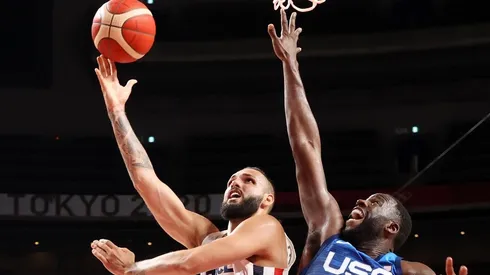 Evan Fournier fue la gran figura del partido ante Estados Unidos.