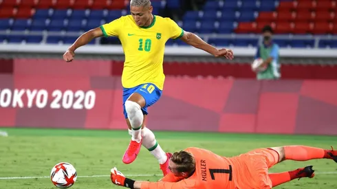 Richarlison fue la gran figura del debut de Brasil en los Juegos Olímpicos.