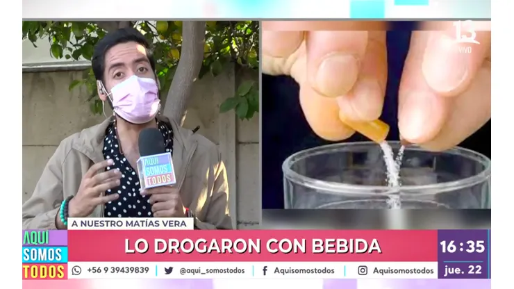 Matías Vera en Aquí Somos Todos.