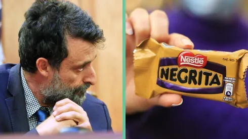 Cristián Warnken y una Negrita.