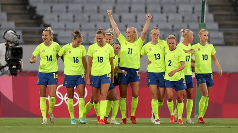 Las suecas festejaron en Tokio.