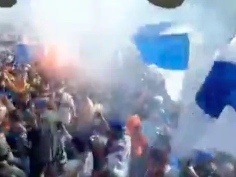 Video: Hinchas alientan a la UC previo al duelo con Palmeiras