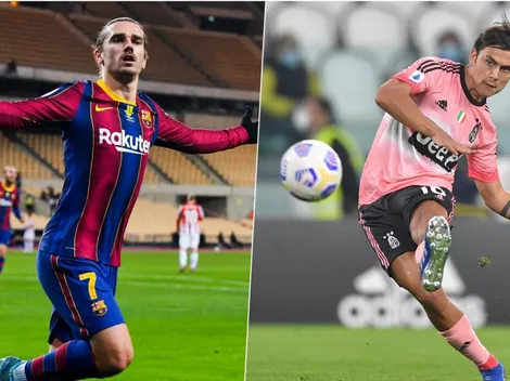 Barça y Juventus negocian trueque de Griezmann-Dybala