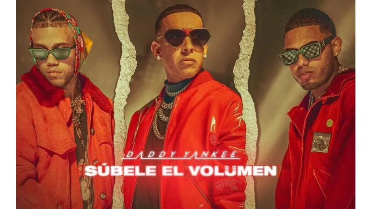 Daddy Yankee junto a sus colaboradores, Mike Towers y Jhay Cortéz