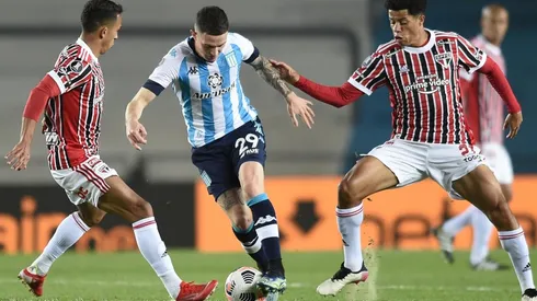 Racing se cayó en el segundo tiempo ante un Sao Paulo muy superior.