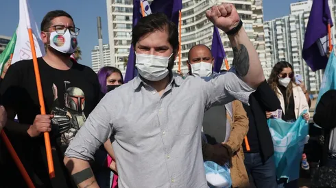 Gabriel Boric fue quien obtuvo mayor cantidad de votos. Foto: Agencia Uno.