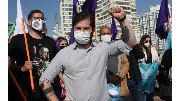 Gabriel Boric fue quien obtuvo mayor cantidad de votos. Foto: Agencia Uno.