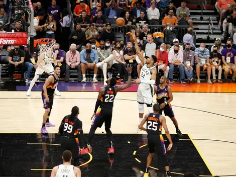 Con Antetokounmpo como figura, los Bucks remontan ante los Suns