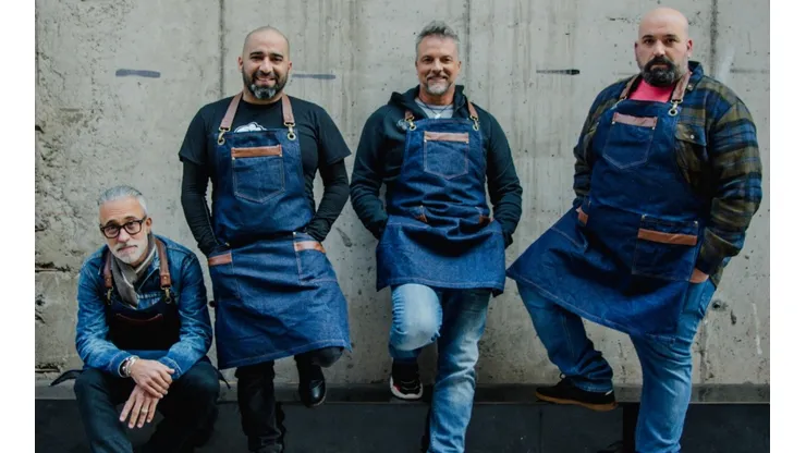 Sergi Arola, Tomás Olivera, Bernardo Borgeat y Juan Manuel Pena, los chefs que encabezará Parrilleros.