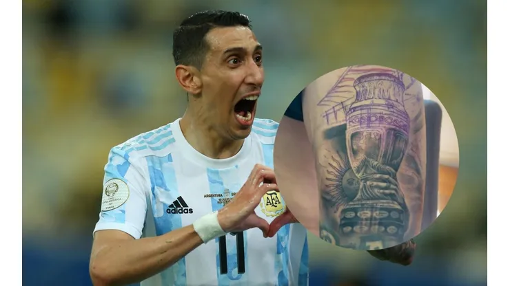 Di María se tatuó la Copa América ganada en Brasil
