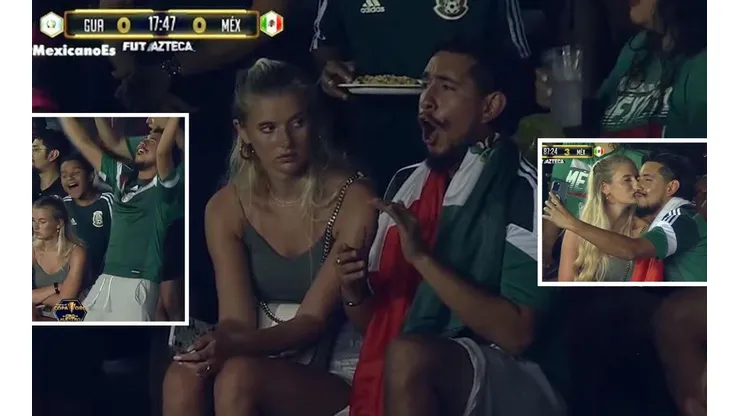 La pareja que se robó las miradas en la Copa Oro