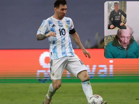 Messi conmueve a abuelo de 99 que anota sus goles a mano