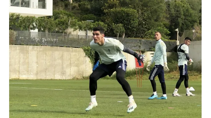 Dituro en los entrenamientos del Celta de Vigo