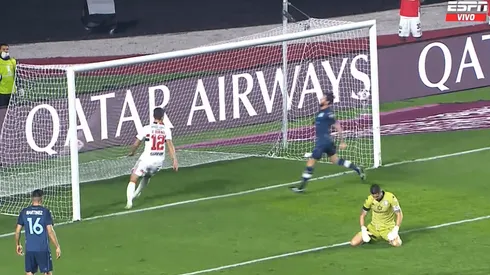 El gol de Sao Paulo tuvo el error de Gabriel Arias, segundos después canceló la deuda.