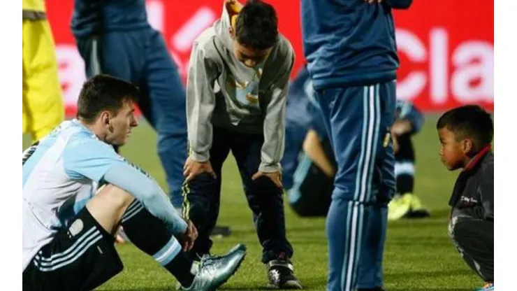 Maxi y Martín Sandoval se acercaron a la Pulga en el Nacional el 2015