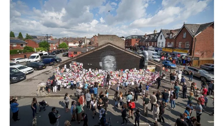 Mural de Rashford fue restaurado en Withington