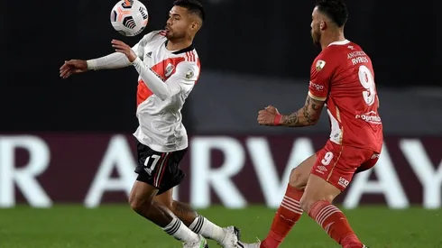 Paulo Díaz fue titular y jugó todo el compromiso en el empate ante Argentinos Juniors.