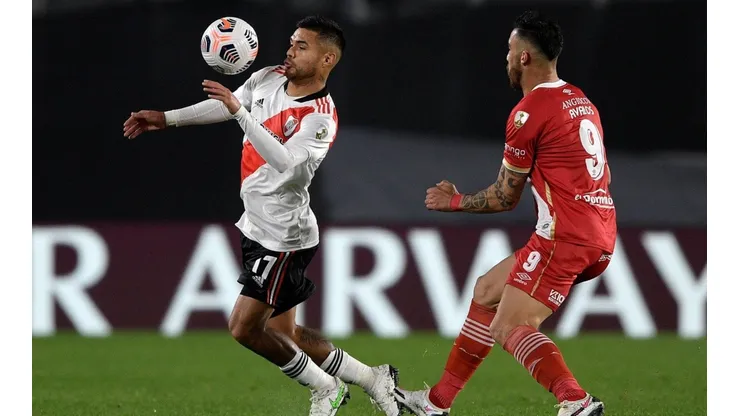 Paulo Díaz fue titular y jugó todo el compromiso en el empate ante Argentinos Juniors.