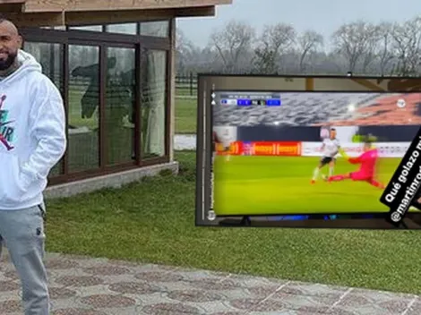 Vidal celebra anotación de Rodríguez: "Qué golazo mi niño"