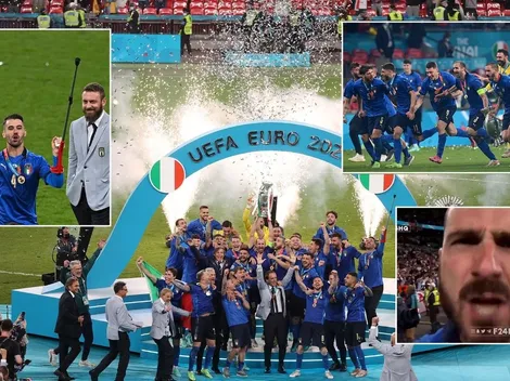 Las imágenes de la eufórica celebración de Italia: "¡It's coming to Rome!"