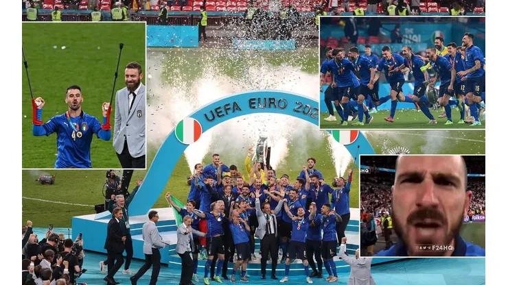 La celebración de Italia por el título en la Eurocopa